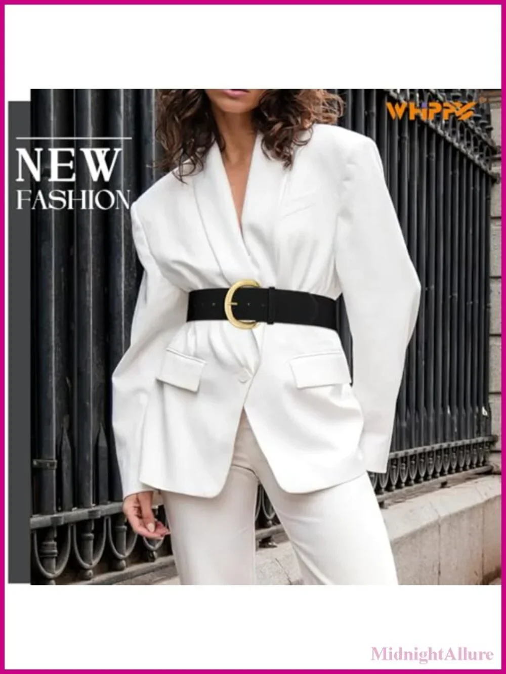 Women's Wide Faux Suede Belt with Gold Buckle Adjustable Fashion Dress Belt